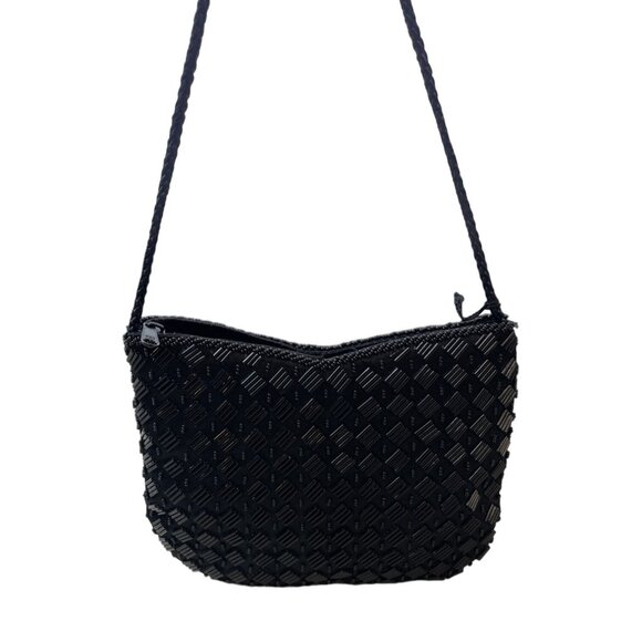 Magid Women's Black Beaded Evening Crossbody Small Bag Sz S - NWT - Picture 4 of 11